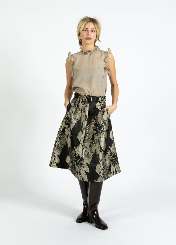 Coster Copenhagen TOP MED FLÆSER Shirt/Blouse Grey sand - 241