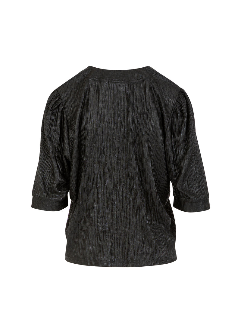 Coster Copenhagen TOP MED PUFSÆRME Shirt/Blouse Black - 100