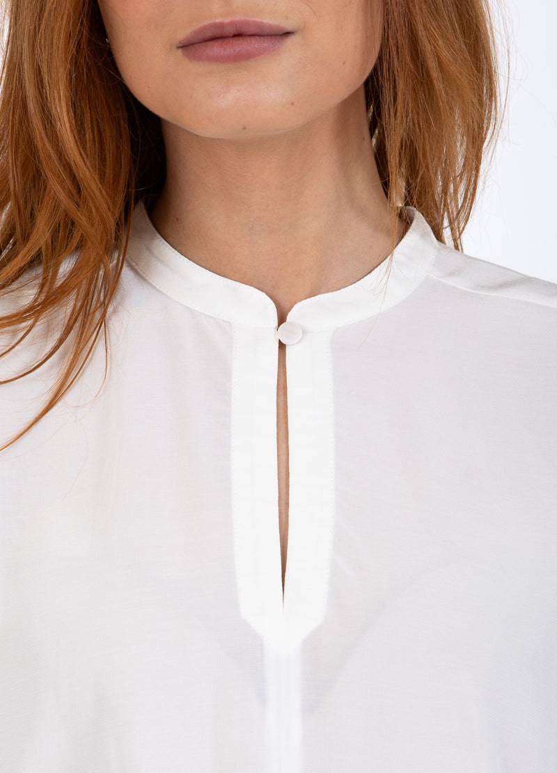 Coster Copenhagen TOP MED STANDKRAVE Shirt/Blouse Off white - 201