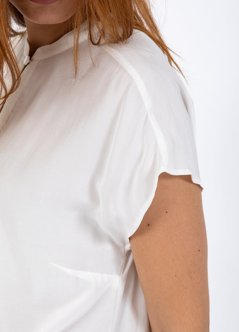 Coster Copenhagen TOP MED STANDKRAVE Shirt/Blouse Off white - 201