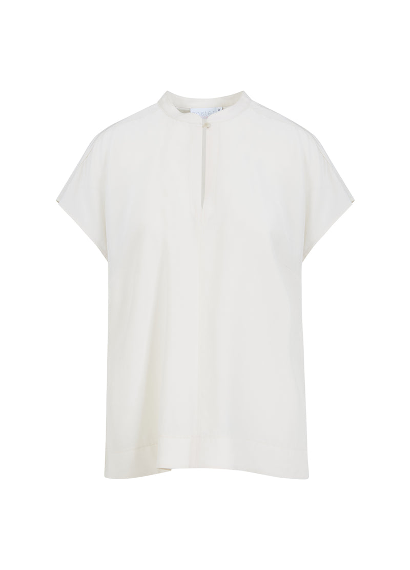 Coster Copenhagen TOP MED STANDKRAVE Shirt/Blouse Off white - 201