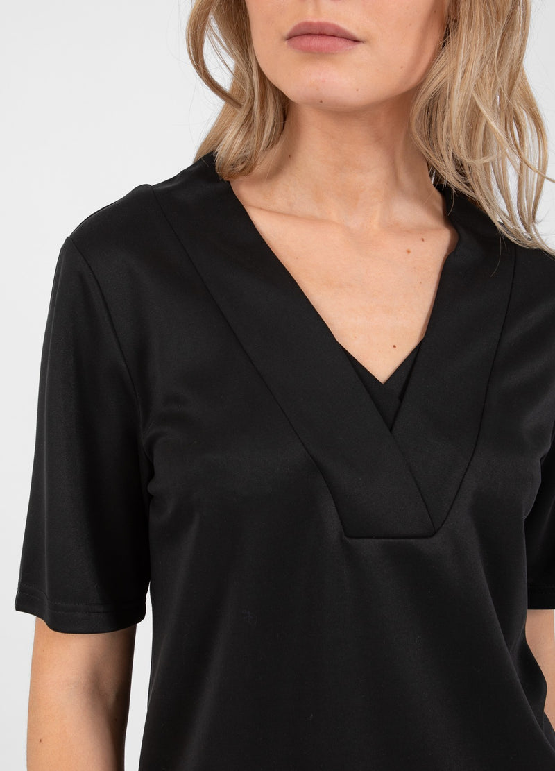 Coster Copenhagen  TOP MED V-HALS KRAVE Shirt/Blouse Black - 100