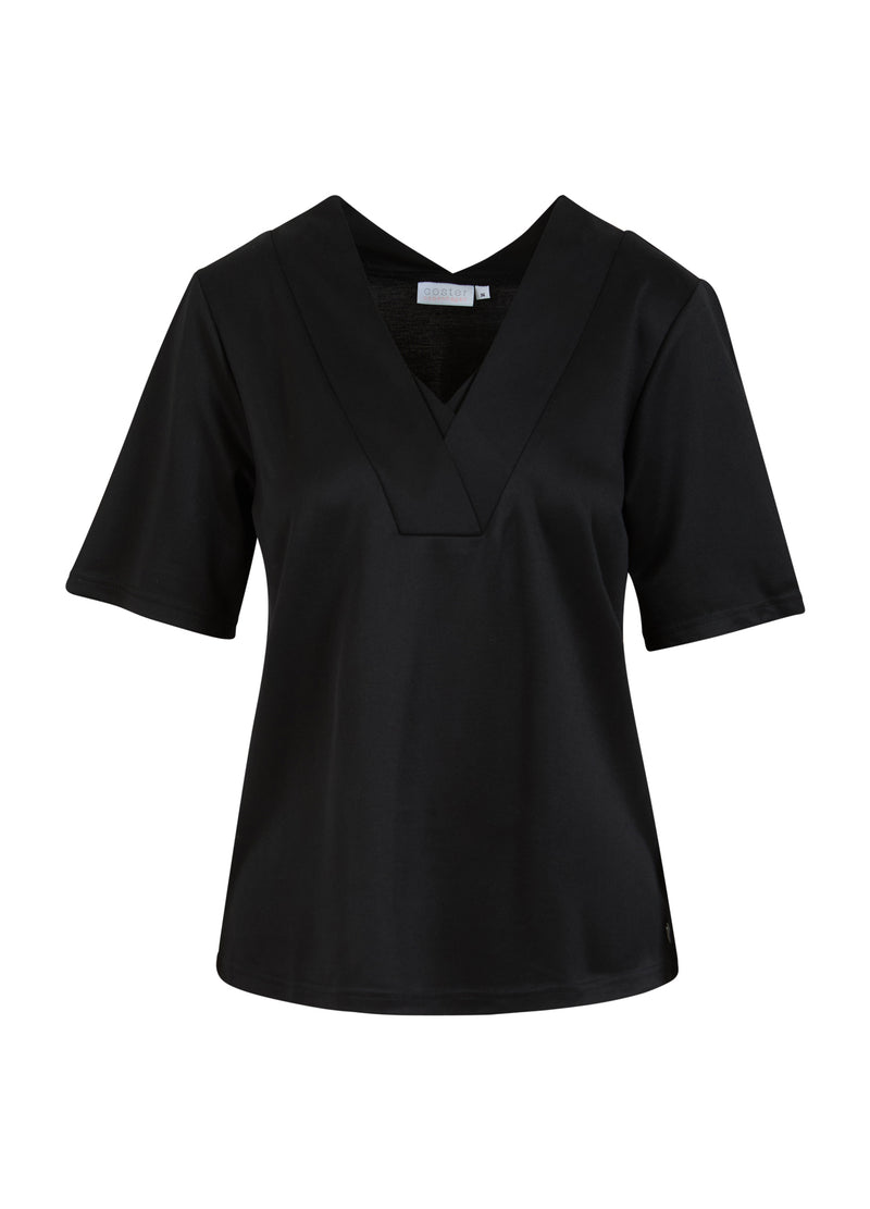 Coster Copenhagen  TOP MED V-HALS KRAVE Shirt/Blouse Black - 100