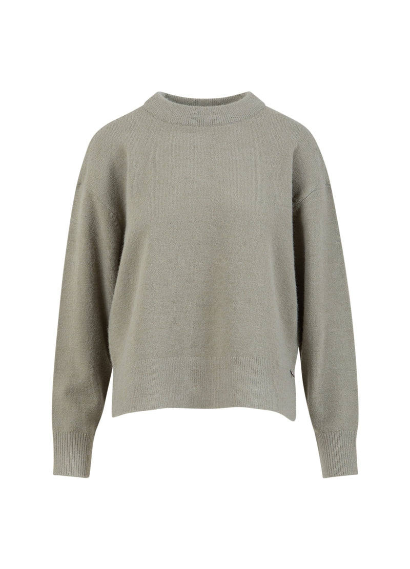 Coster Copenhagen TRØJE MED RUNDT HALSUDSNIT - COMFY KNIT Knitwear Moss Green - 469