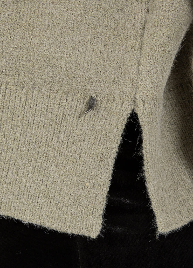 Coster Copenhagen TRØJE MED RUNDT HALSUDSNIT - COMFY KNIT Knitwear Moss Green - 469