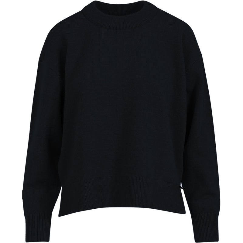 Coster Copenhagen TRØJE MED RUND HALSUDSKÆRING - COMFY KNIT Knitwear Black - 100