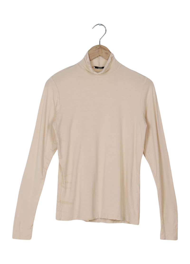 PRE-LOVED CC HEART SOFIA RULLEKRAVEBLUSE - Creme