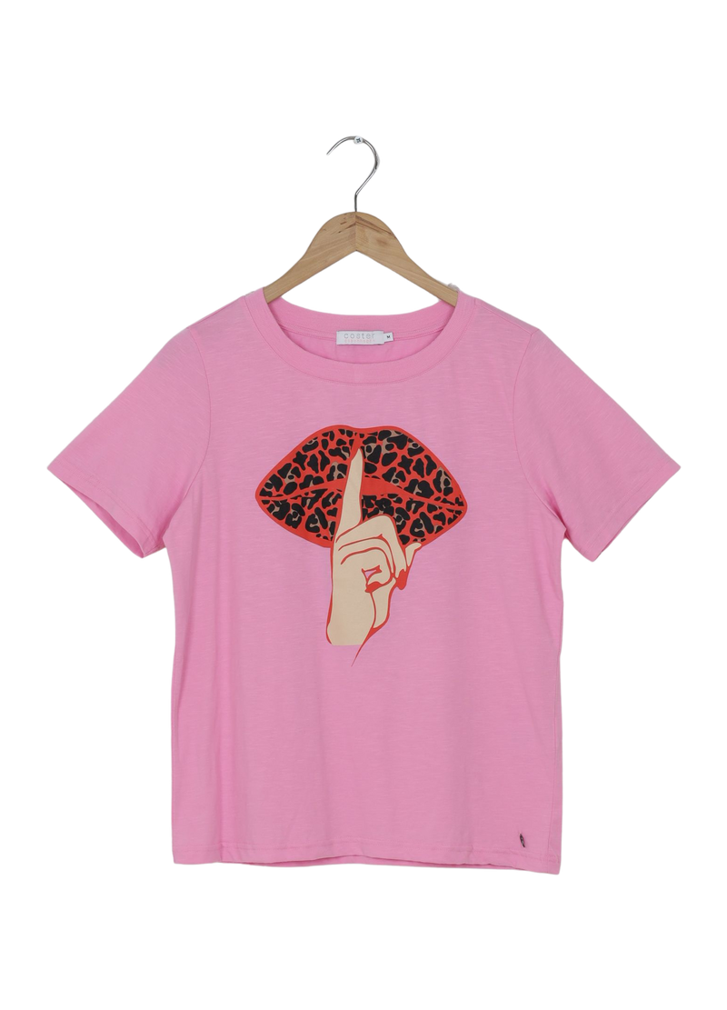 PRE-LOVED T-SHIRT M. LEO LIPS - MIDI-ÆRMER - Powder pink