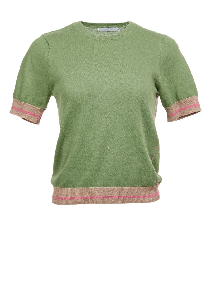 PRE-LOVED STRIK M. KORTE ÆRMER I SEAWOOL  - N/A