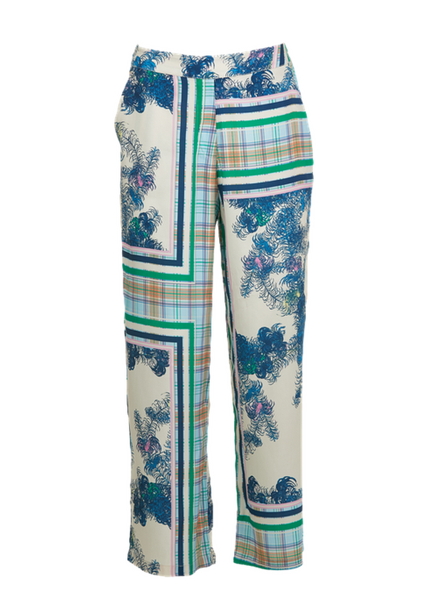 PRE-LOVED BUKSER M. PRINT - Scarf print