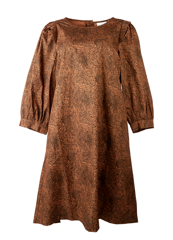 PRE-LOVED KJOLE I TWIST PRINT - ØKOLOGISK BOMULD - Twist print