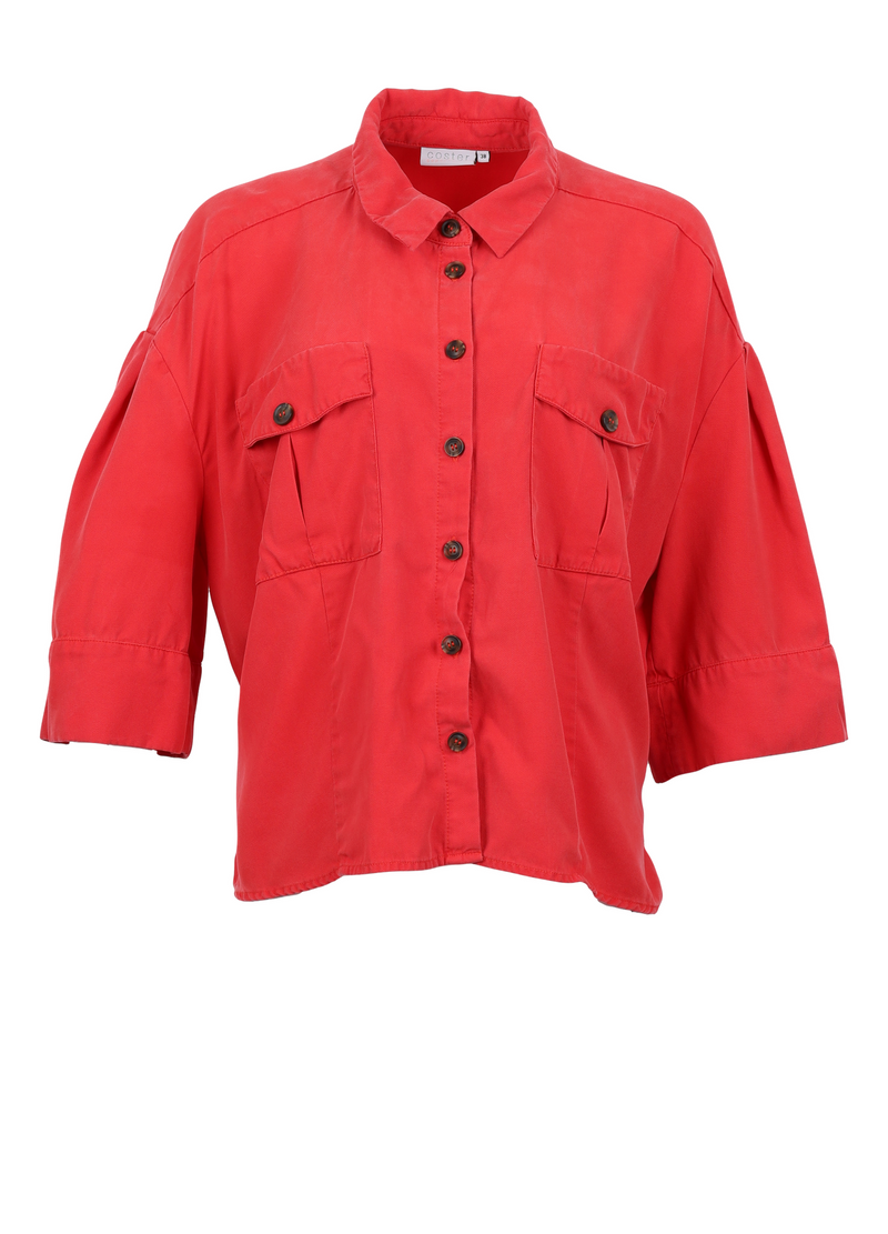 PRE-LOVED SPORTY SKJORTE  - Poppy red