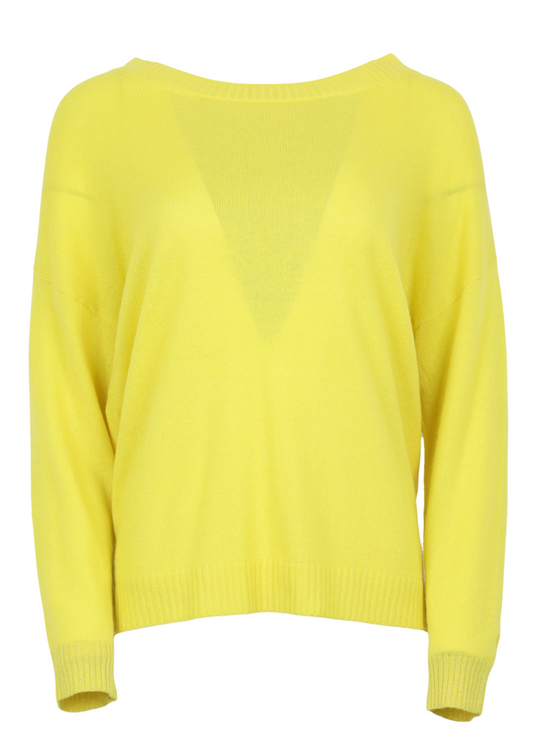 PRE-LOVED CC Heart relaxed cashmere sweater (B0012) - Fresh meadow