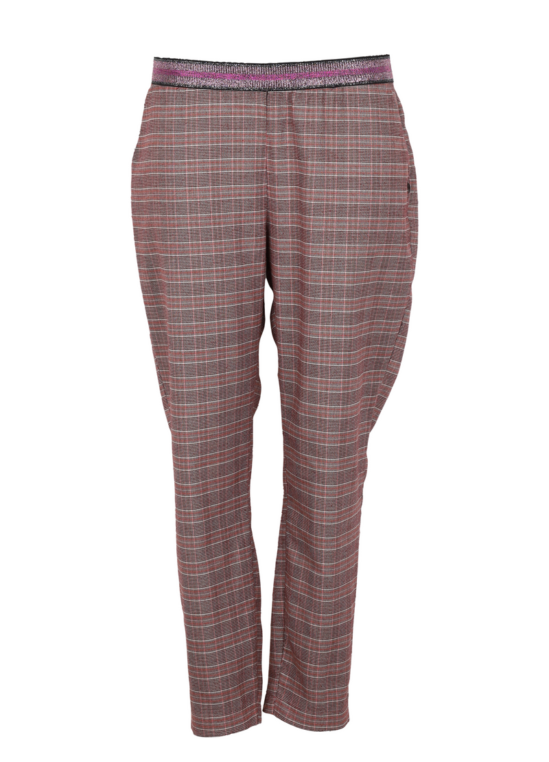 PRE-LOVED Bukser - Rød print
