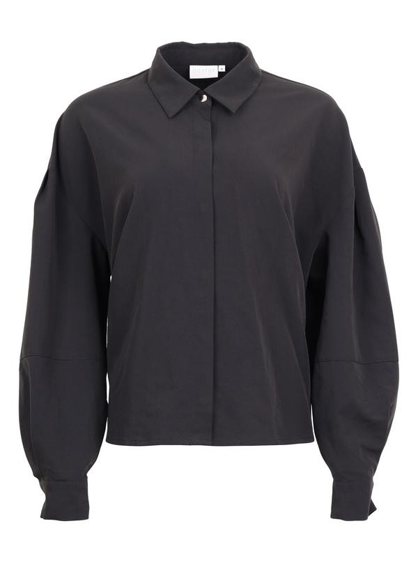 PRE-LOVED Shirt with hidden buttons - Black