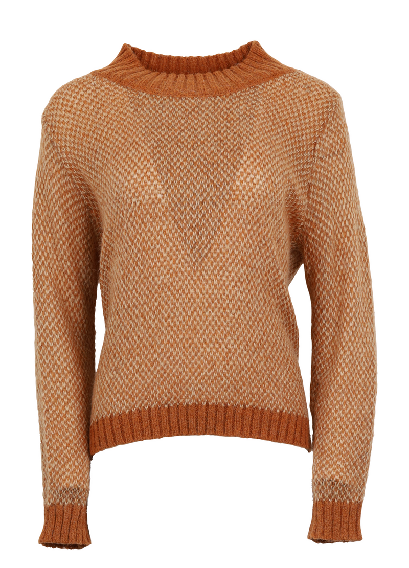 PRE-LOVED  Knit w. mixed pattern - Orange