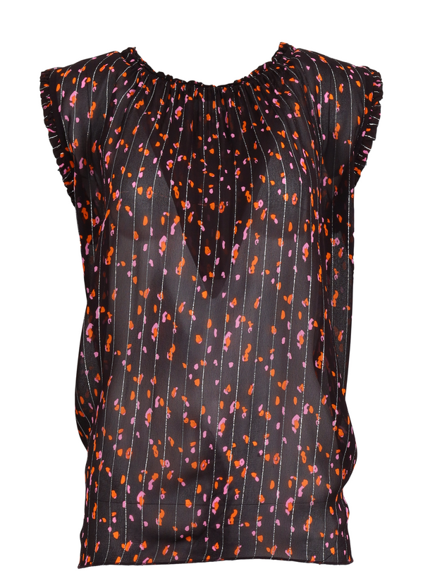 PRE-LOVED Top in Seeds print - Multi