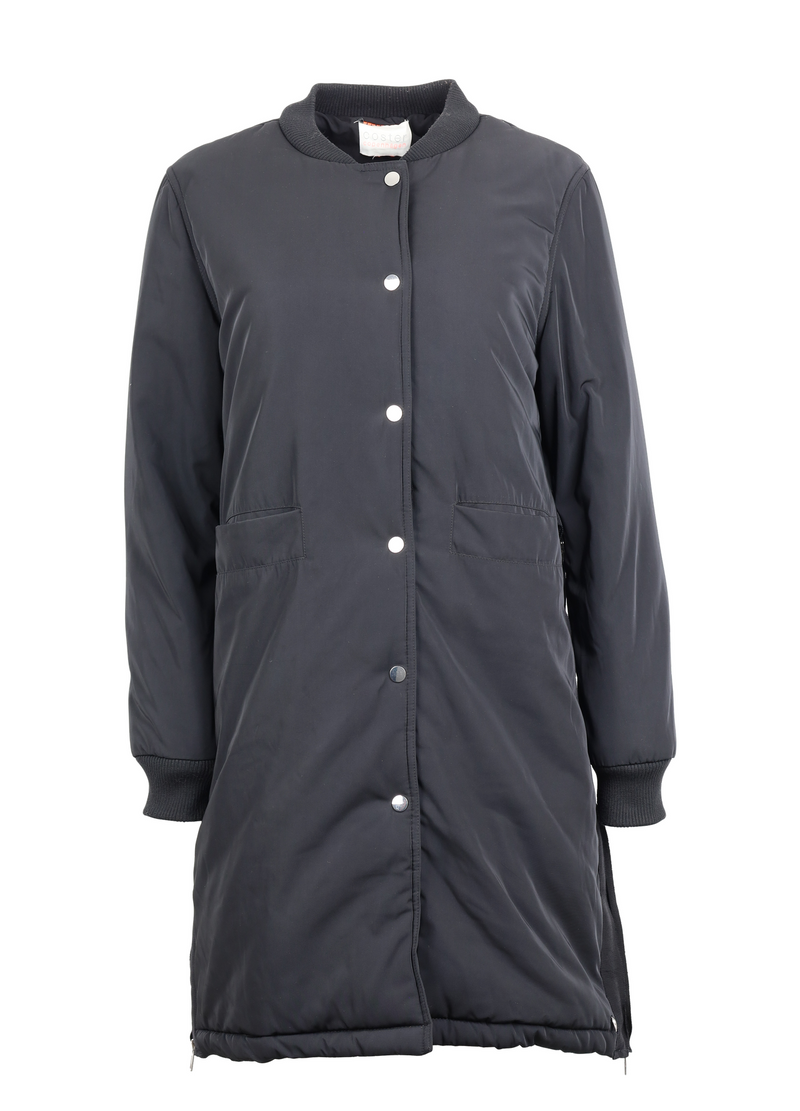PRE-LOVED Jacket w. rib collar - Black