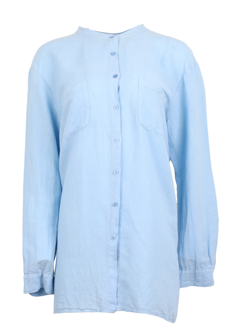 PRE-LOVED Shirt w. two front pockets - Blue