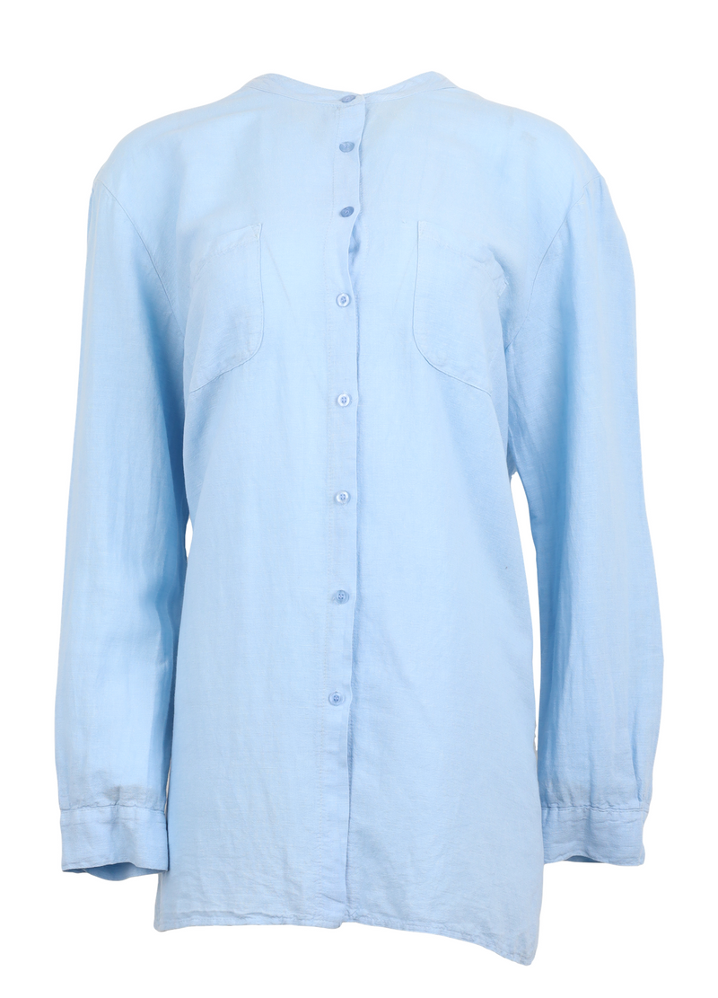 PRE-LOVED Shirt w. two front pockets - Blue