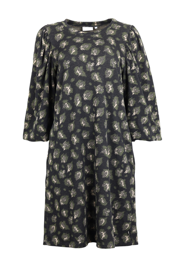 PRE-LOVED Dress in leopard jacquard - Multi