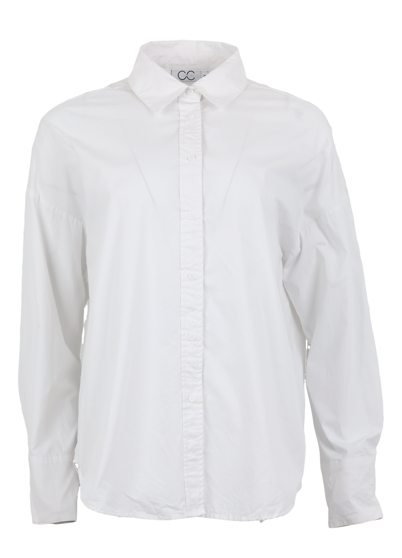 PRE-LOVED CC HEART OVERSIZED SKJORTE  - White