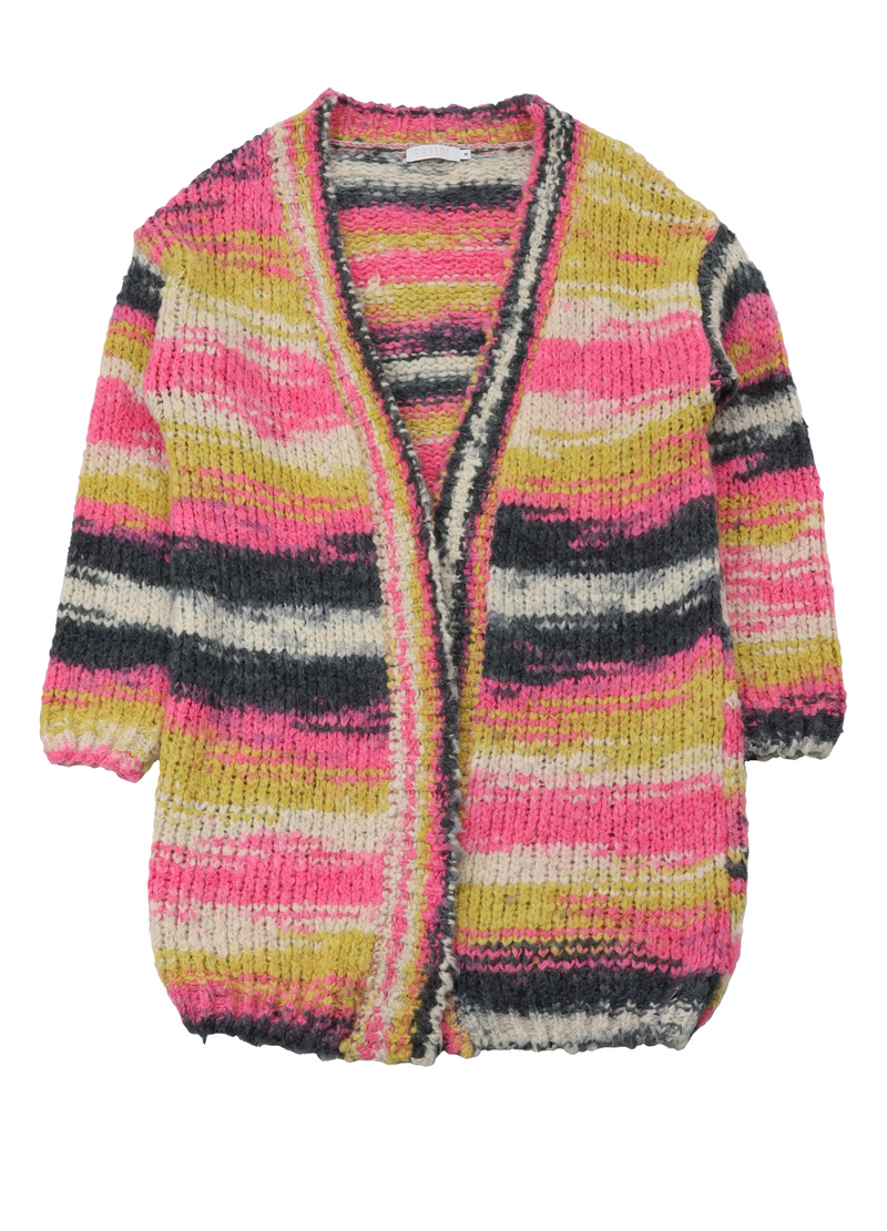 PRE-LOVED Volume cardigan in multi color  - Multi