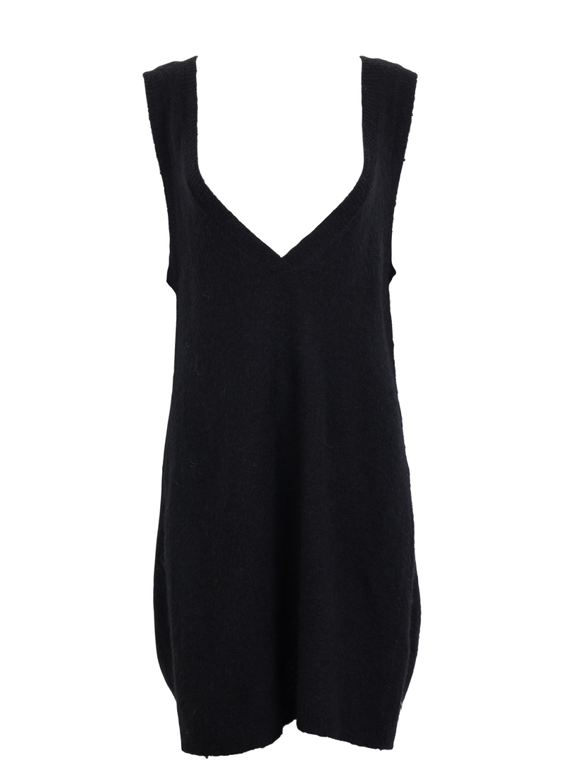 PRE-LOVED Black knit dress - Black