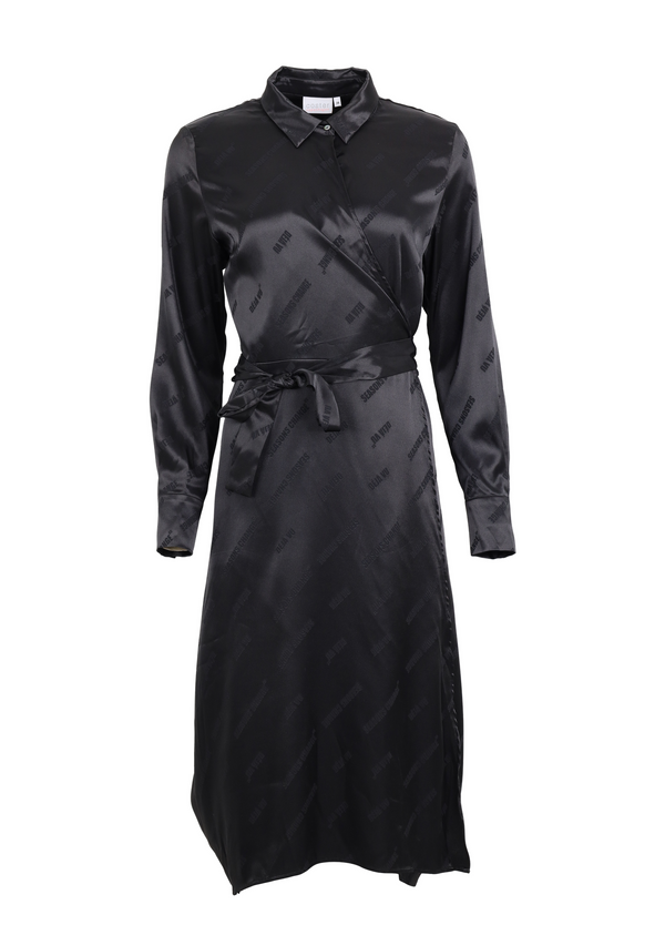 PRE-LOVED KJOLE M. BÆLTE  - Black