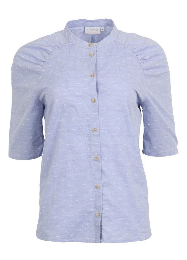 PRE-LOVED Skjorte med. knapper og 3/4 længde - Blue