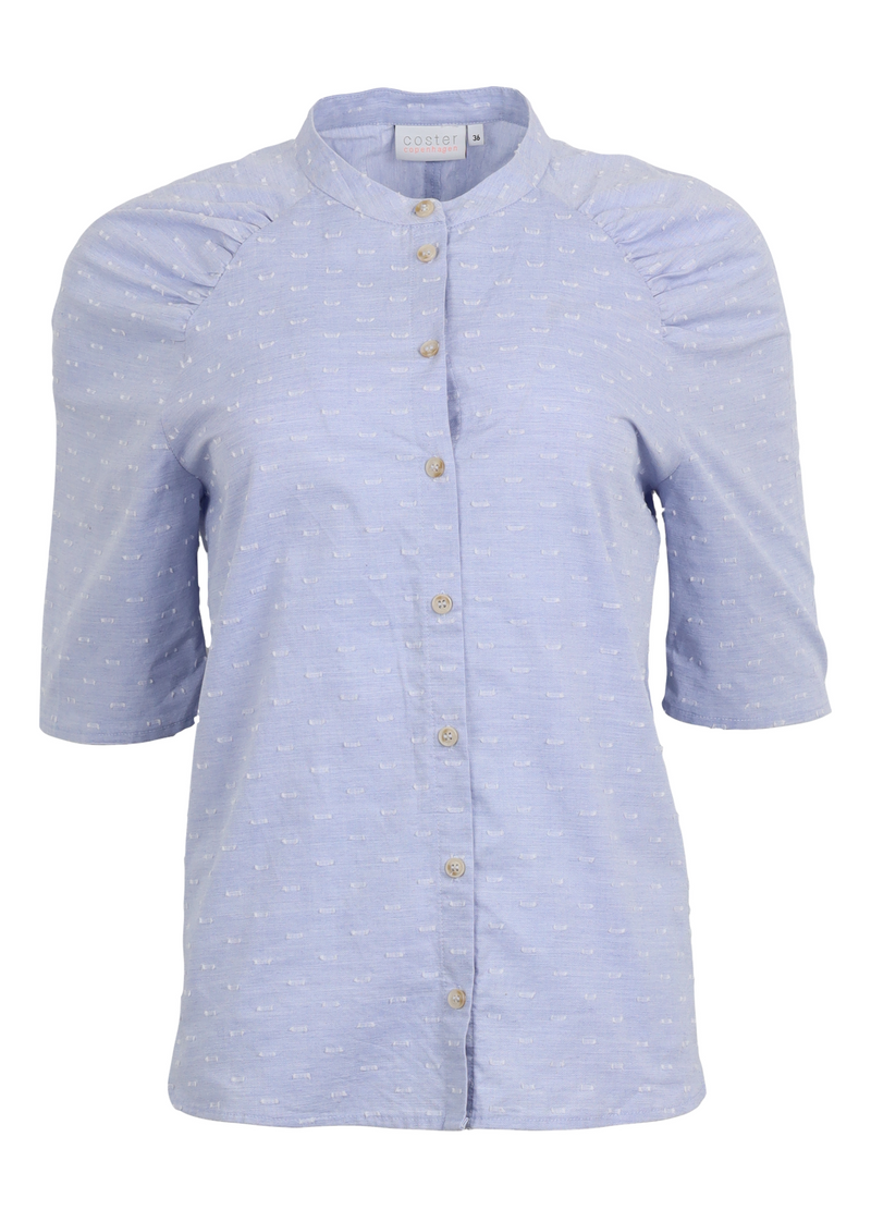 PRE-LOVED Skjorte med. knapper og 3/4 længde - Blue