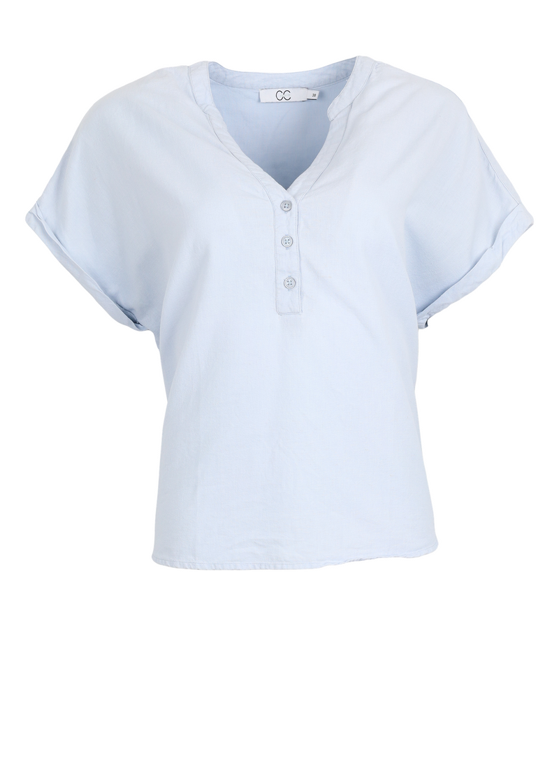 PRE-LOVED CC HEART TOP I HØR  - Light Blue
