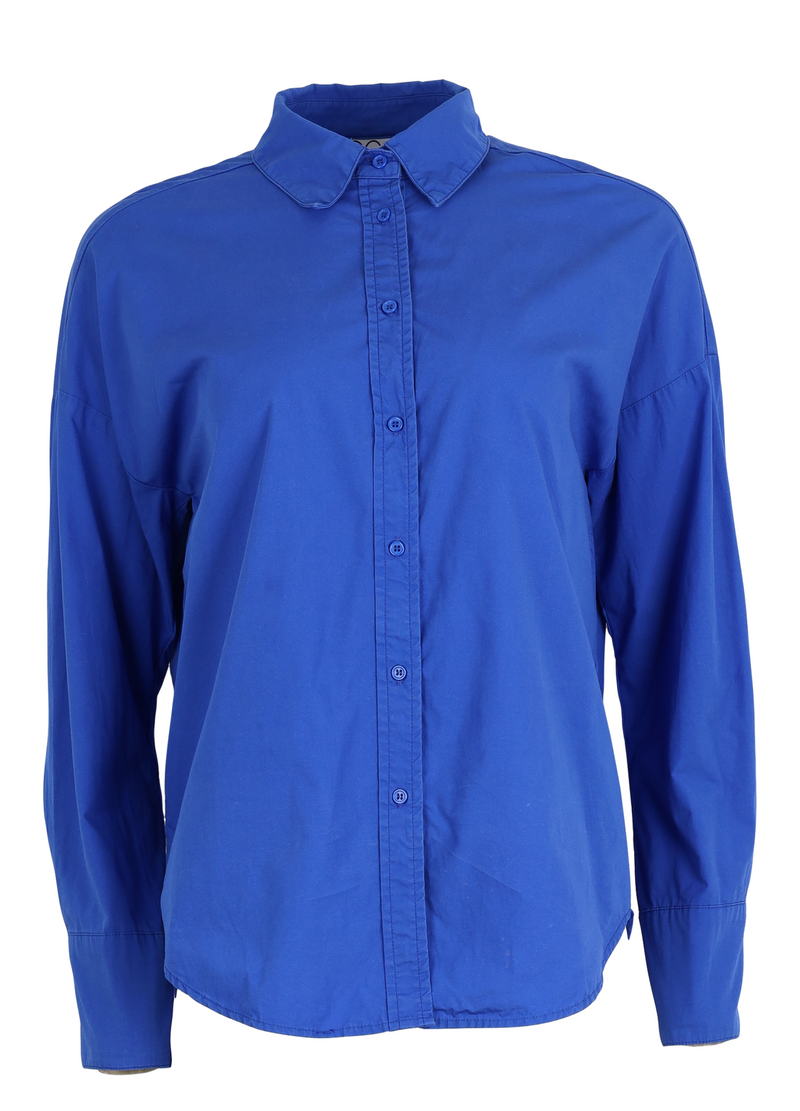 PRE-LOVED CC HEART OVERSIZED BOMULDSSKJORTE  - Shadow blue