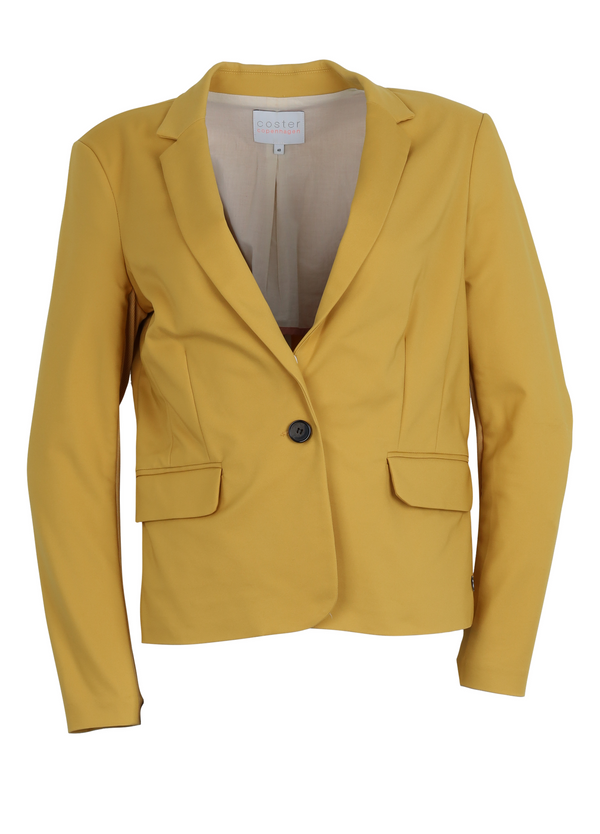 PRE-LOVED CC Heart short blazer (B8200) - Gul