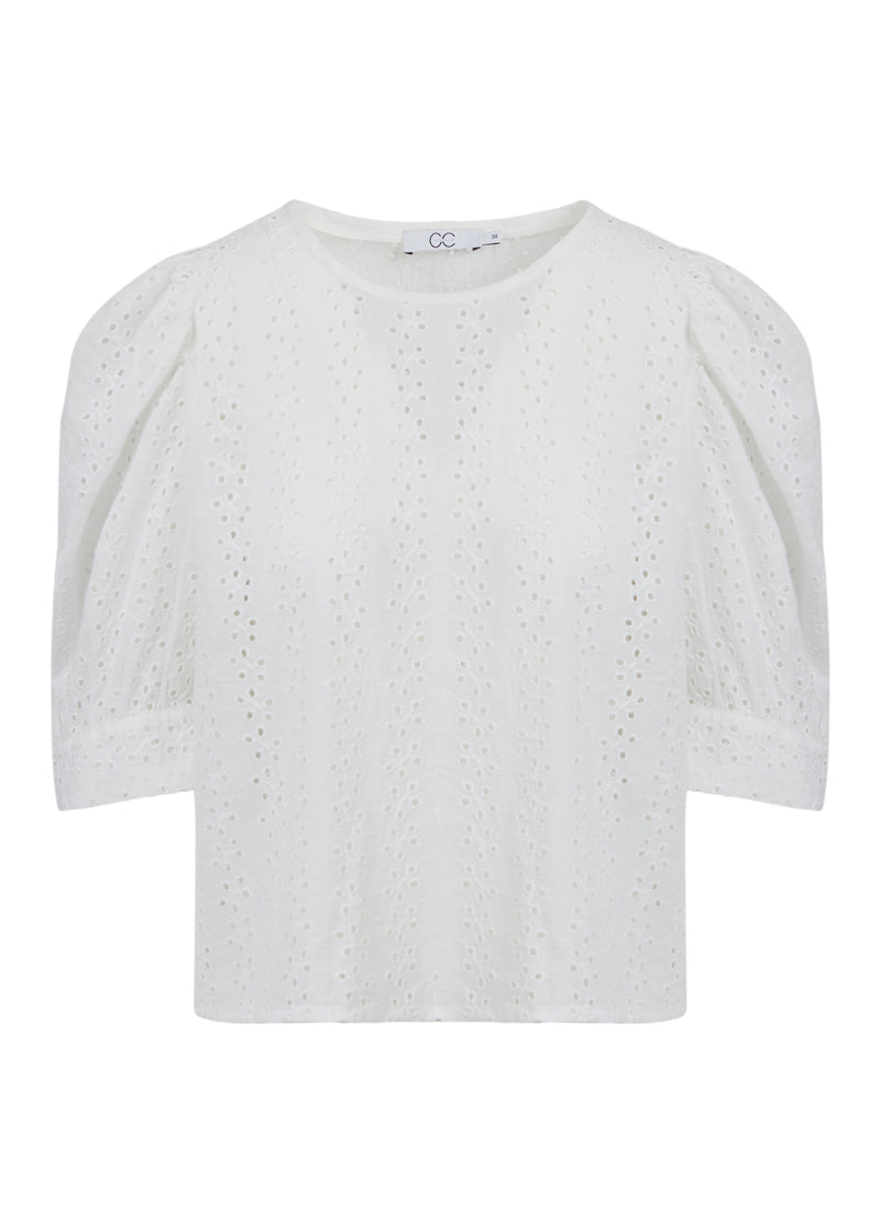 CC Heart CC HEART AMY TOP M. BRODERIE ANGLAISE Shirt/Blouse White - 200