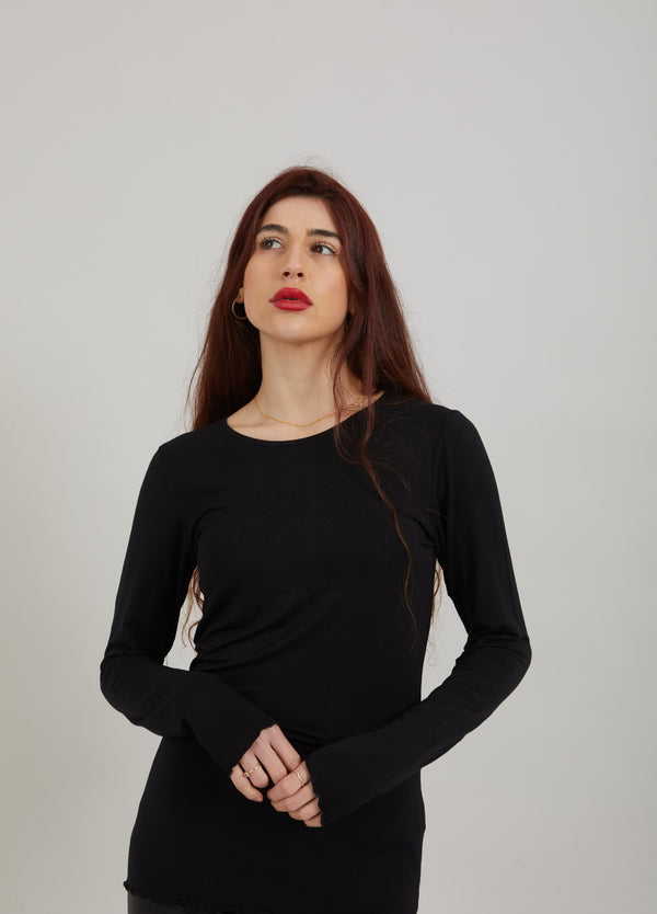 CC Heart CC HEART LANGÆRMET TOP Shirt/Blouse Black - 100
