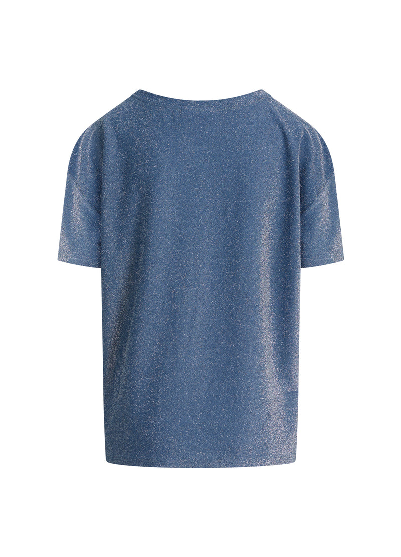Coster Copenhagen GLIMMER TEE T-Shirt Shimmer blue - 504