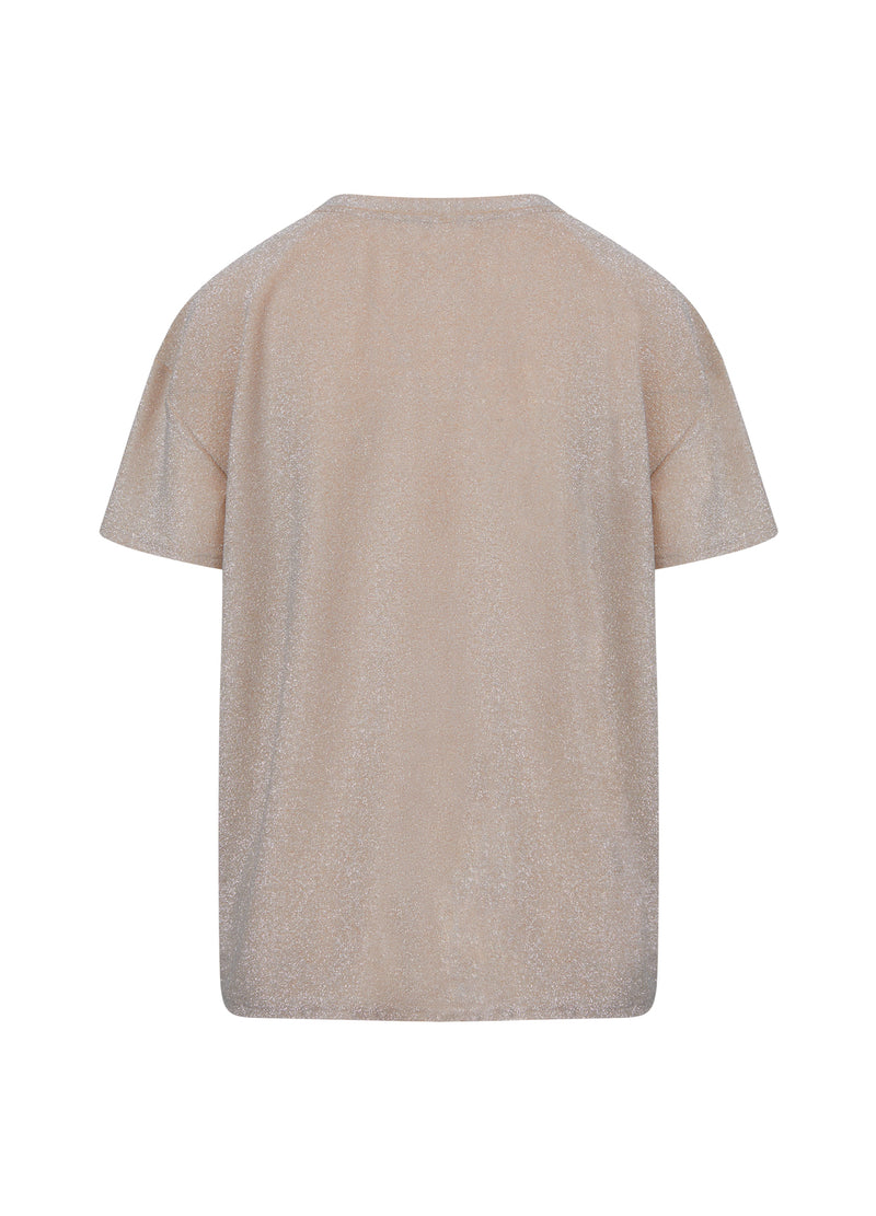 Coster Copenhagen GLIMMER TEE T-Shirt Shimmer sand - 783