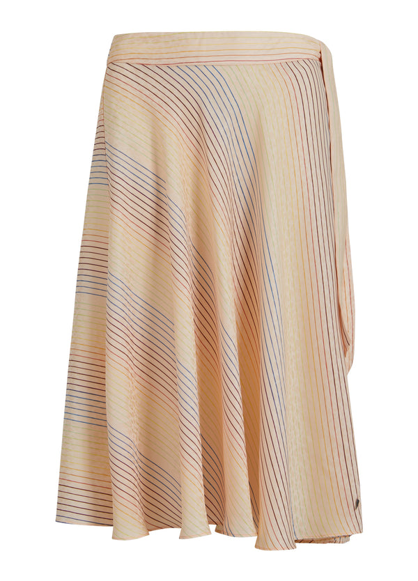 Coster Copenhagen NEDERDEL M. STRIBET REGNBUE PRINT Skirt Rainbow stripe print - 915