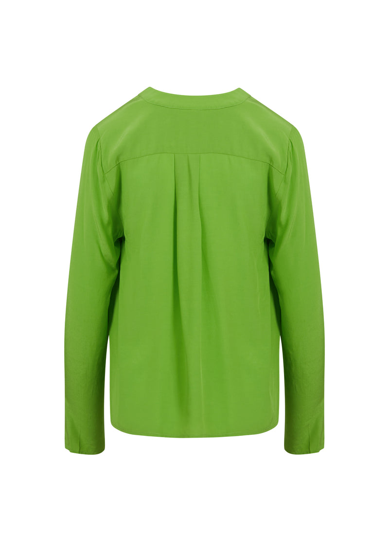 Coster Copenhagen SKJORTE M. PRESSEFOLDER Shirt/Blouse Flashy green - 459