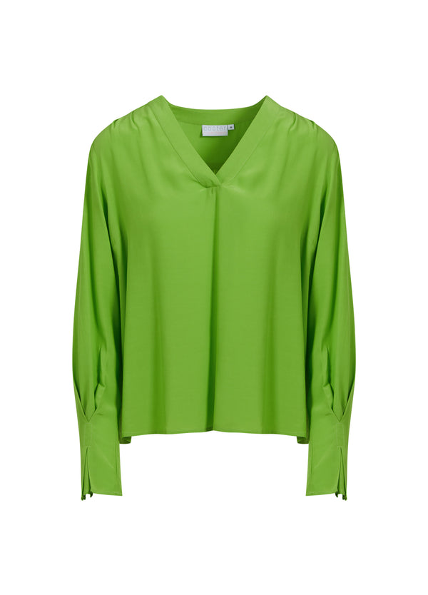 Coster Copenhagen SKJORTE M. PRESSEFOLDER Shirt/Blouse Flashy green - 459