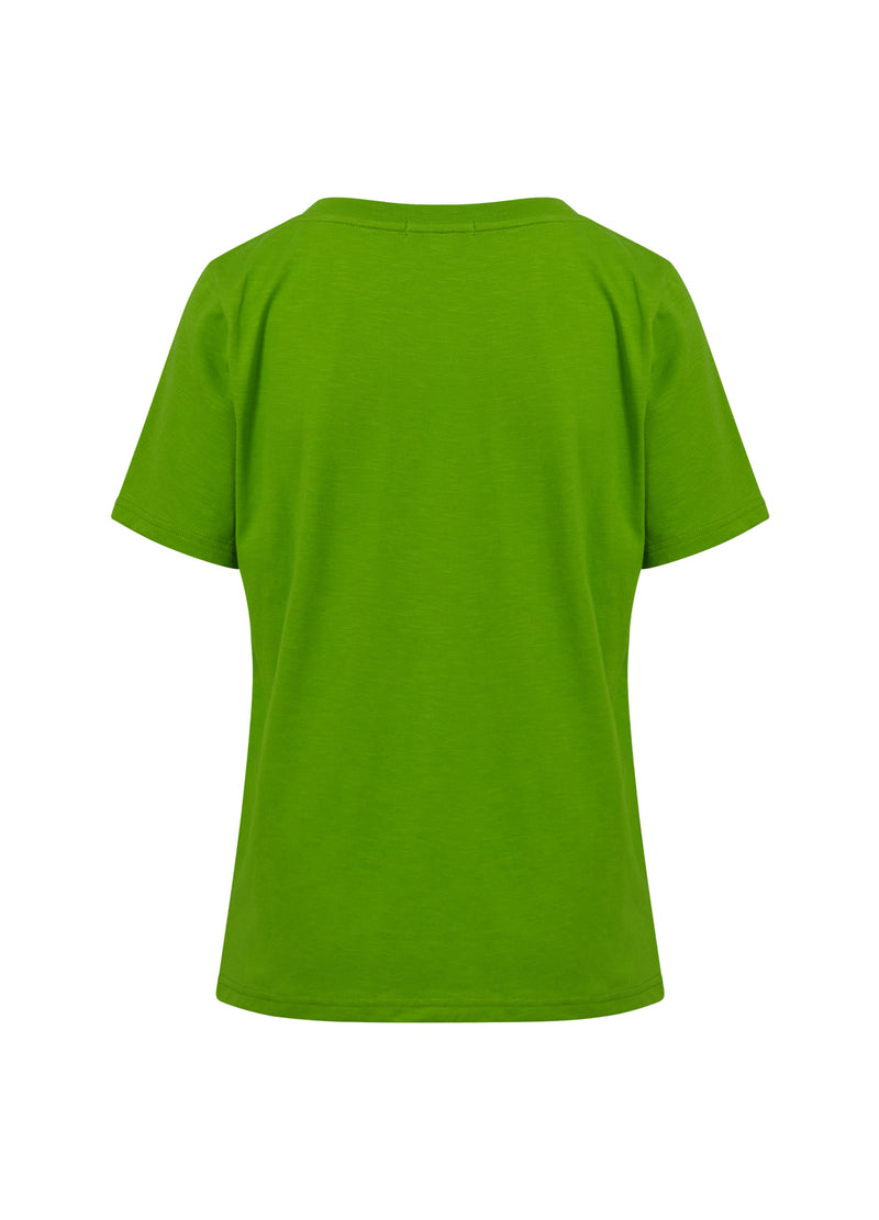 Coster Copenhagen T-SHIRT M. MUSHROOM PRINT T-Shirt Flashy green - 459