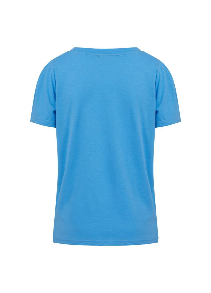 Coster Copenhagen T-SHIRT M. PRESSEFOLDER T-Shirt Sporty blue - 520
