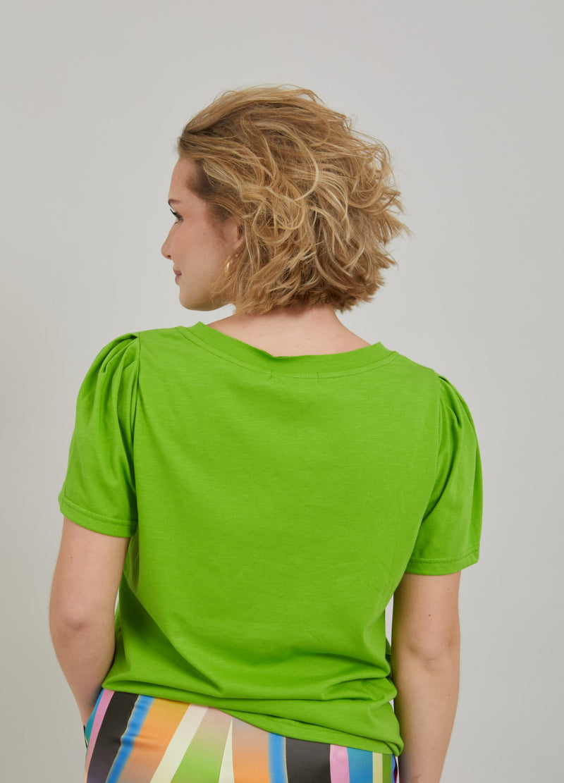 Coster Copenhagen T-SHIRT M. PRESSEFOLDER T-Shirt Flashy green - 459