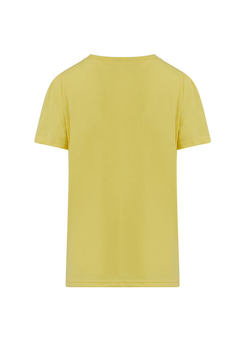 Coster Copenhagen T-SHIRT M. PRESSEFOLDER T-Shirt Warm lemon - 784