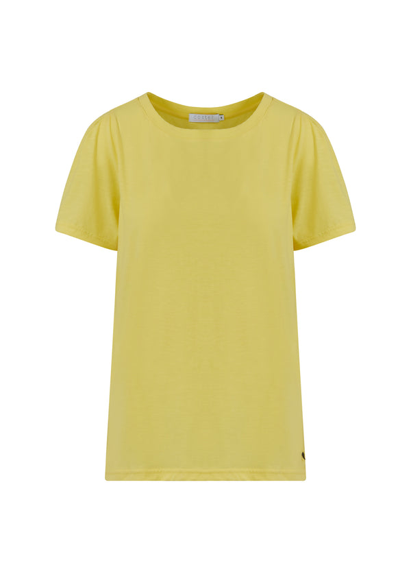Coster Copenhagen T-SHIRT M. PRESSEFOLDER T-Shirt Warm lemon - 784
